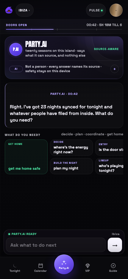 Til6 planning assistant building a night from a conversational request